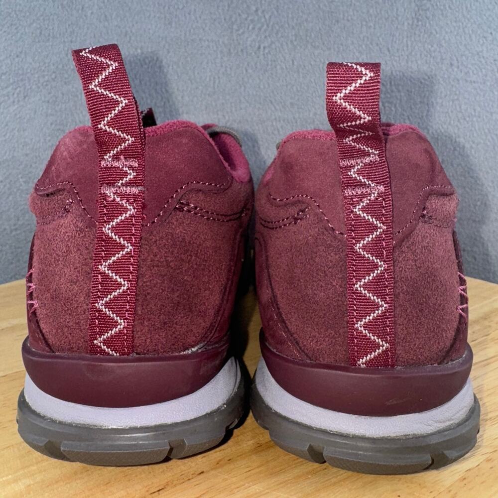 Oboz Jeannette Low Hiking Shoes Red Suede Lace Up Women’s Size 6.5 US - Picture 4 of 8